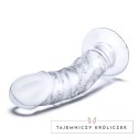 Szklane dildo - Glas Curved Realistic with Veins Glas