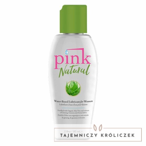 Lubrykant wodny - Pink Natural Water Based Lubricant 80 ml Pink