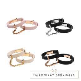 Crave - ID Cuffs - Mankiety skórzane pokryte 18k złotem Crave