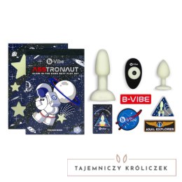 B-Vibe - ASStronaut Glow-in-the-Dark Zestaw z korkiem analnym - zielony B-Vibe