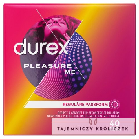 Durex Pleasure Me - Prezerwatywy Z Rowkami Do Stymulacji 40 szt Durex