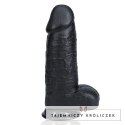 RealRock - Extra cienkie realistyczne dildo z jądrami 25,4 cm RealRock by Shots