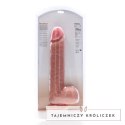 RealRock - Extra duże realistyczne dildo z jądrami 35,5 cm RealRock by Shots