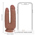 RealRock - Realistyczne podwójne dildo 15,2 cm RealRock by Shots