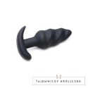 Vibrating Silicone Swirl Butt Plug with Remote Control Xr Brands XR Brands