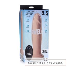 Nadmuchiwane i wibrujące silikonowe dildo - 7 / 18 cm XR Brands XR Brands