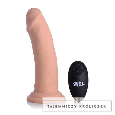 Nadmuchiwane i wibrujące silikonowe dildo - 7 / 18 cm XR Brands XR Brands