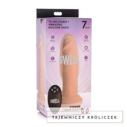 Nadmuchiwane i wibrujące silikonowe dildo - 7 / 18 cm XR Brands XR Brands