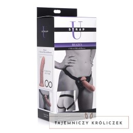 BXR Brands - Silikonowe Dildo z Uprzężą - 20 cm XR Brands