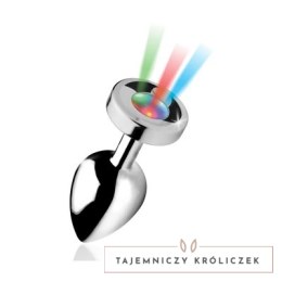 XR Brands - Korek analny z tęczowym LED - duży XR Brands