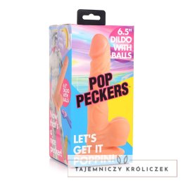 XR Brands - Realistyczne dildo z jądrami POP - 16,5 cm XR Brands