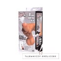 XR Brands - Realistyczne, podwójne dildo tryskające - 20,5 cm XR Brands