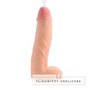 XR Brands - Realistyczne, podwójne dildo tryskające - 25,5 cm XR Brands