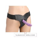 XR Brands - Regulowany, aksamitny, wyściełany pasek na dildo XR Brands