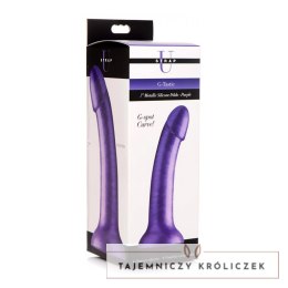 XR Brands - Metalowe, silikonowe dildo - 17,8 cm XR Brands