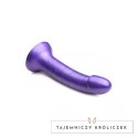 XR Brands - Metalowe, silikonowe dildo - 17,8 cm XR Brands