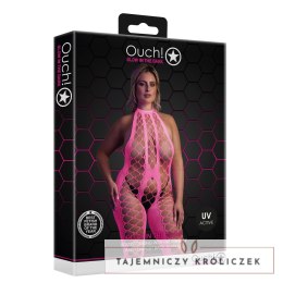 Bodystocking z dekoltem w szpic XL/XXXXL Ouch! by shots Ouch! by Shots