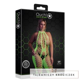 Bodystocking z dekoltem w szpic XL/XXXXL Ouch! by shots Ouch! by Shots