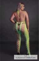 Bodystocking z dekoltem w szpic XL/XXXXL Ouch! by shots Ouch! by Shots