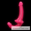 RealRock - Dildo StrapOn świecące w ciemności 13,5 cm RealRock by Shots