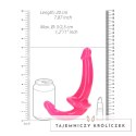 RealRock - Dildo StrapOn świecące w ciemności 13,5 cm RealRock by Shots