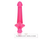 RealRock - Dildo StrapOn świecące w ciemności 13,5 cm RealRock by Shots