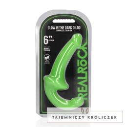 RealRock - Dildo StrapOn świecące w ciemności 13,5 cm RealRock by Shots