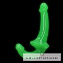 RealRock - Dildo StrapOn świecące w ciemności 13,5 cm RealRock by Shots