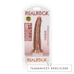 RealRock - Cienkie realistyczne dildo z przyssawką 15,5 cm RealRock by Shots