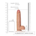 RealRock - Proste realistyczne dildo z jądrami i przyssawką 20,5 cm RealRock by Shots