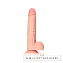 RealRock - Proste realistyczne dildo z jądrami i przyssawką 20,5 cm RealRock by Shots