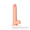 RealRock - Proste realistyczne dildo z jądrami i przyssawką 28 cm RealRock by Shots