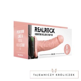 RealRock - Wibrator - dildo na pasku 15,5 cm RealRock by Shots