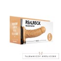 RealRock - Wibrator - dildo z jądrami na pasku 15,5 cm RealRock by Shots