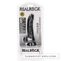 RealRock - Zakrzywione realistyczne dildo z jądrami i przyssawką 15,5 cm RealRock by Shots