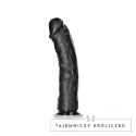 RealRock - Zakrzywione realistyczne dildo z jądrami i przyssawką 23 cm RealRock by Shots