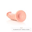 RealRock - Zakrzywione realistyczne dildo z jądrami i przyssawką 25,5 cm RealRock by Shots