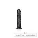 RealRock - Zakrzywione realistyczne dildo z jądrami i przyssawką 25,5 cm RealRock by Shots