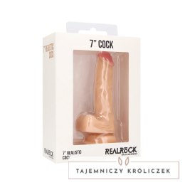 RealRock - Realistyczne dildo z jądrami 18 cm RealRock by Shots