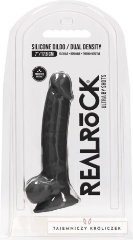 RealRock - Silikonowe dildo z jądrami 18 cm RealRock by Shots