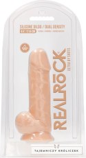 RealRock - Silikonowe dildo z jądrami 21,6 cm RealRock by Shots