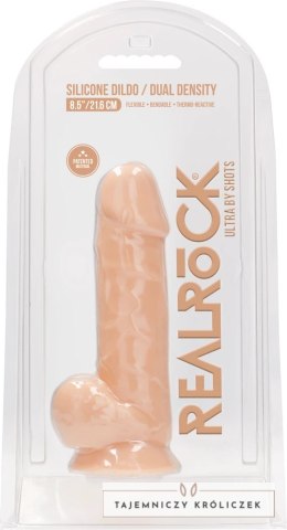 RealRock - Silikonowe dildo z jądrami 21,6 cm RealRock by Shots