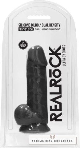 RealRock - Silikonowe dildo z jądrami 21,6 cm RealRock by Shots