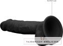 RealRock - Silikonowe dildo z jądrami 23 cm RealRock by Shots