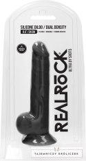 RealRock - Silikonowe dildo z jądrami 24 cm RealRock by Shots