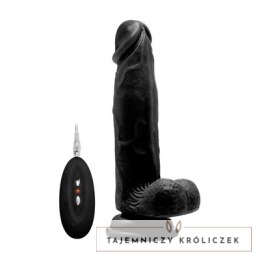 RealRock - Wibrujące realistyczne dildo z jądrami - z pilotem 20 cm RealRock by Shots