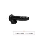 RealRock - Wibrujące realistyczne dildo z jądrami - z pilotem 20 cm RealRock by Shots