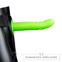 Ouch! - Świecące w ciemności dildo na pasku z wypustkami - 20 cm Ouch! by Shots