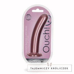 Ouch! - Wąskie silikonowe dildo z przyssawką 17 cm Ouch! by Shots