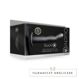 Ouch! - Zakrzywione, wydrążone dildo na pasku - 20 cm Ouch! by Shots